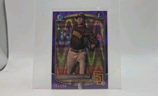 2025 Bowman - Chrome Prospects Humberto Cruz #BCP-96 Purple Raywave Refractor 
