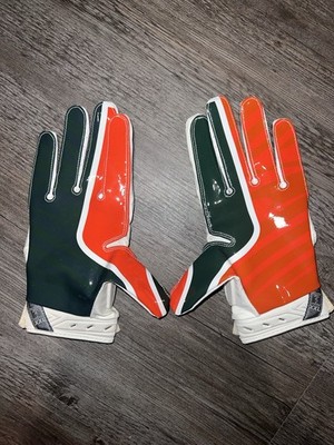 Miami Hurricanes Nike Superbad 3.0 Team Issued Football Gloves
