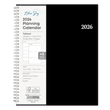 BLUE SKY MONTHLY PLANNER 2026 8-1/2" X 11" ENTERPRISE 111288 - BLACK