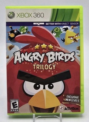 Angry Birds Trilogy (Microsoft Xbox 360 Kinect Sensor, 2012) Complete in Box CIB