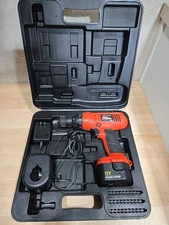 Black & Decker Firestorm 12V Cordless Drill W/ Case Tested Battery Charger CD431