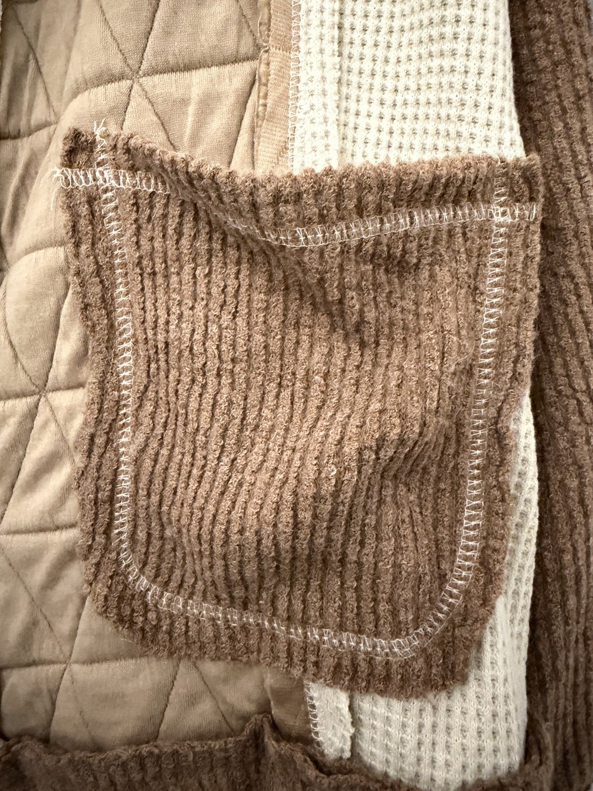 POL Hooded Patchwork Jacket Women’s Large - image 6