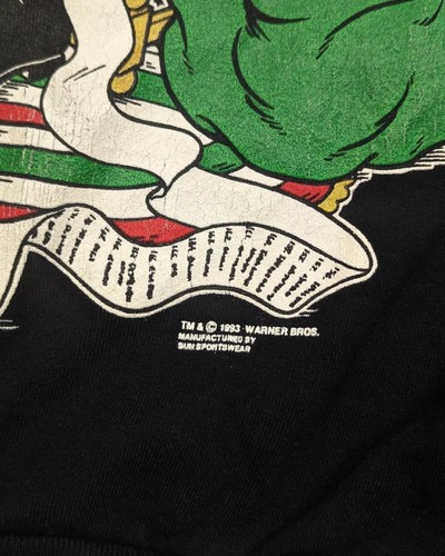 VTG Looney Tunes Christmas Tweety Sylvester Sweatshirt Crewneck Vintage 1993 - Picture 4 of 5