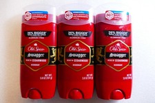 3 Pack Old Spice Swagger Scent of Cedarwood Deodorant Aluminum Free 3.8 oz ea