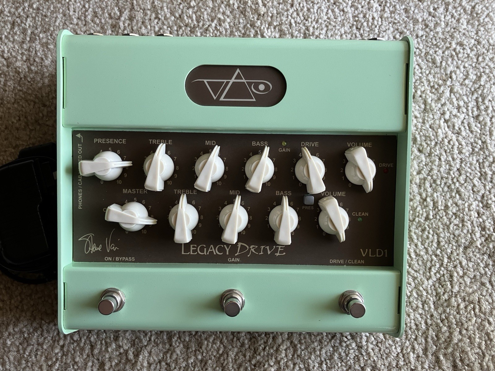 Carvin VLD1 Legacy Drive Steve Vai Signature Tube Preamp Pedal 2017