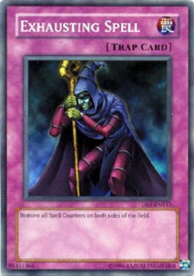 Exhausting Spell - DR1-EN153 - Common - Unlimited Edition Lightly Played Dark Re