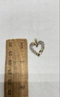 14k Yellow Gold & Melee Diamond Open Heart Pendant 1.7 g — photo 6