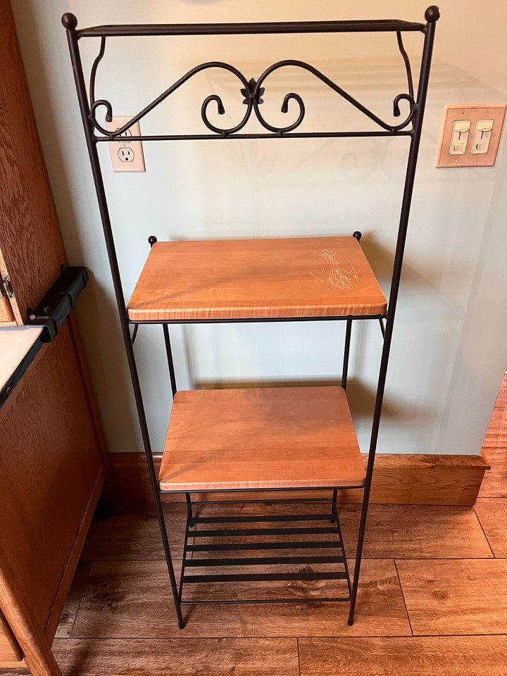 Large Metal Bakers Rack Longaberger Tall Large Wrought Iron Bakers Rack Organizational Unit w ...