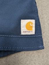 Carhartt Force Modern Fit Scrubs Top Blue Men's Large Short Sleeve