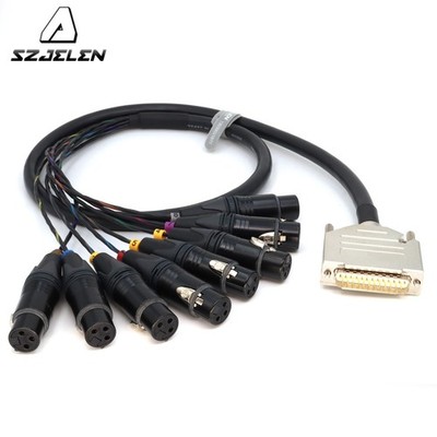 Canare MR202-8AT DB25 to NEUTRIK 8 XLR 3pin Female Audio Cable DB25 Cable