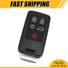 5Button Keyless Entry Remote Car Key Fob Single Custom for Volvo XC60 2010-2017 