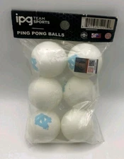 NEW! IPG Team Sports Ping Pong Balls-North Carolina Tar Heels-White/Blue-6 Pack