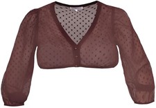 MarJo Dirndlbluse Ahorntal bordeaux V-Ausschn...