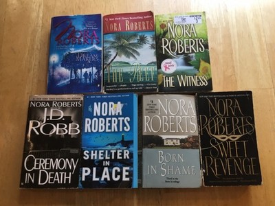 Nora Roberts, J.D. Robb Lot Of 7 Paperbacks   Crime, Thriller, Romance   nr20