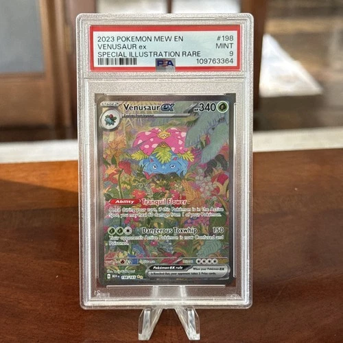 2023 Venusaur EX Pokemon Mew EN 151 SPECIAL ILLUSTRATION RARE SIR 198/165 PSA 9