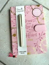 12 month planner with pen
