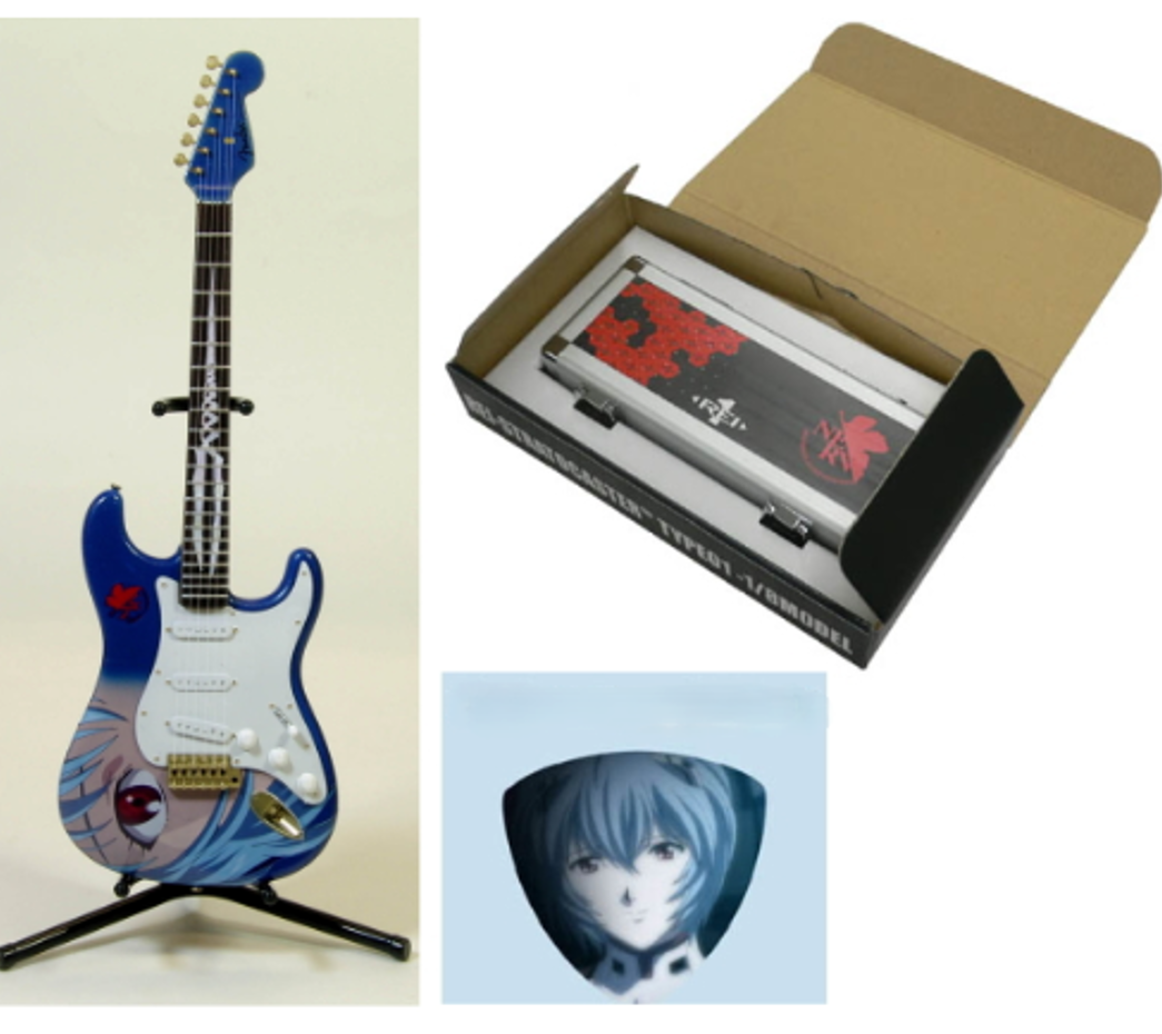 Evangelion Ayanami Rei 1/8 Scale Stratocaster Guitar Figure