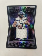 RUSSELL WILSON 2018 Panini Obsidian Patch Die-Cut Card #GG-17 Galaxy Gear /100