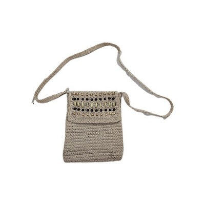 Crossbody Shoulder Strap Carlos D Santi crocheted satchel multicolor purse
