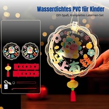 Laterne, wasserdichtes PVC, Handmodell, Cartoon-Pony, DIY-Set, Kinder, Fest