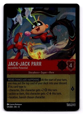 Jack-Jack Parr - Incredible Potential 121/204 [SR Holo] Lorcana Wilds Unknown NM