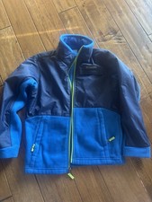 Columbia Fleece Jacket Full Zip Blue Youth Size Small 8 Very Good Used