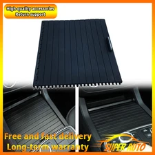 Console Cup Holder Tray Roller Blind Cover Black For Mercedes-Benz ML GL GLE GLS