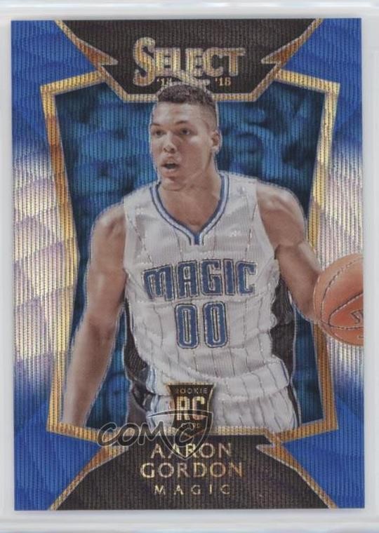 2014-15 Panini Select Concourse Blue & Silver Prizm Aaron Gordon #91 hs9