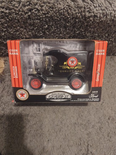 Gearbox 1912 Ford Texaco Car/truck Lim. Ed.Coin Bank 1:24 Scale Vintage 1999 - Picture 2 of 7