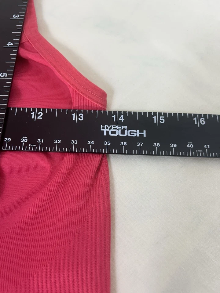 Camiseta sin mangas recortada Pro Spirit Performance con tiras de compresión talla M rosa cereza Foto 4 de 4