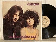 T REX Tyrannosaurus - Unicorn Vinyl LP Psych Gatefold & Poster Blue Thumb Vg+