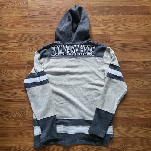 Purdue Boilermakers Sudadera con Capucha Para Hombre Talla Grande Campeón Pullover Bordado RARO - Imagen 7 de 8