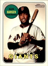2018 Topps Heritage #575 Alen Hanson UER San Francisco Giants