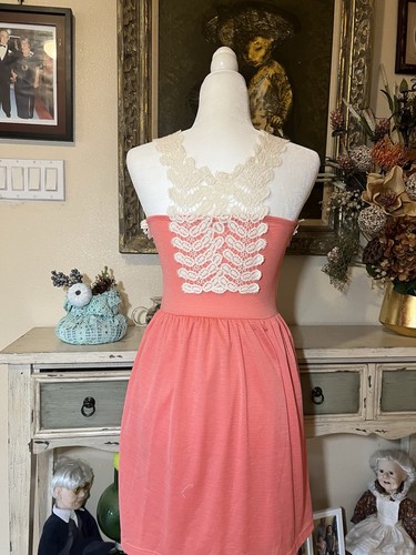 Dina Be M Dress Polyester/Spandex With Lace - Picture 2 of 5