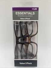 Y41 ESSENTIALS / FOSTER GRANT TS3000 VL "3 Pack" Reading Glasses Strength: 1.25