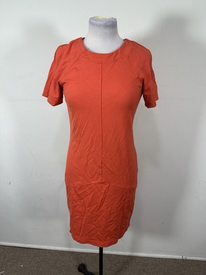 Sharagano Women s Orange Color Short Sleeve Dress Size 6 