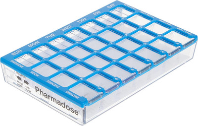 Weekly (7-Day) Pill Case, Medicine Planner, Vitamin Organizer Box, Small Compart