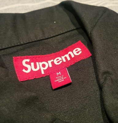 Supreme X MELVINS BDU Jacket Black Mens Size Medium Brand New M-65