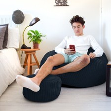Large Adults Bean Bag Jumbo Cord Beanbag Slouchbag™ Pre-Filled Machine Washable