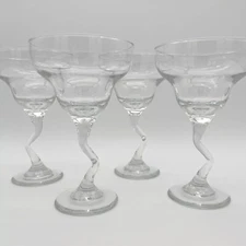 Libbey Z Stem Margarita Glasses Clear 7” Set Of 4