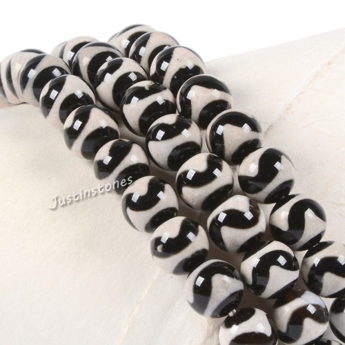 8mm Fashion round gemstone beads stretchable bracelet 7" - Picture 196 of 286
