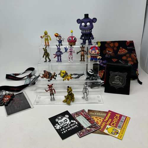 Five Nights At Freddys Action Figure HUGE LOT Mini Figures Wallet Bag Funko Set - Picture 19 of 24