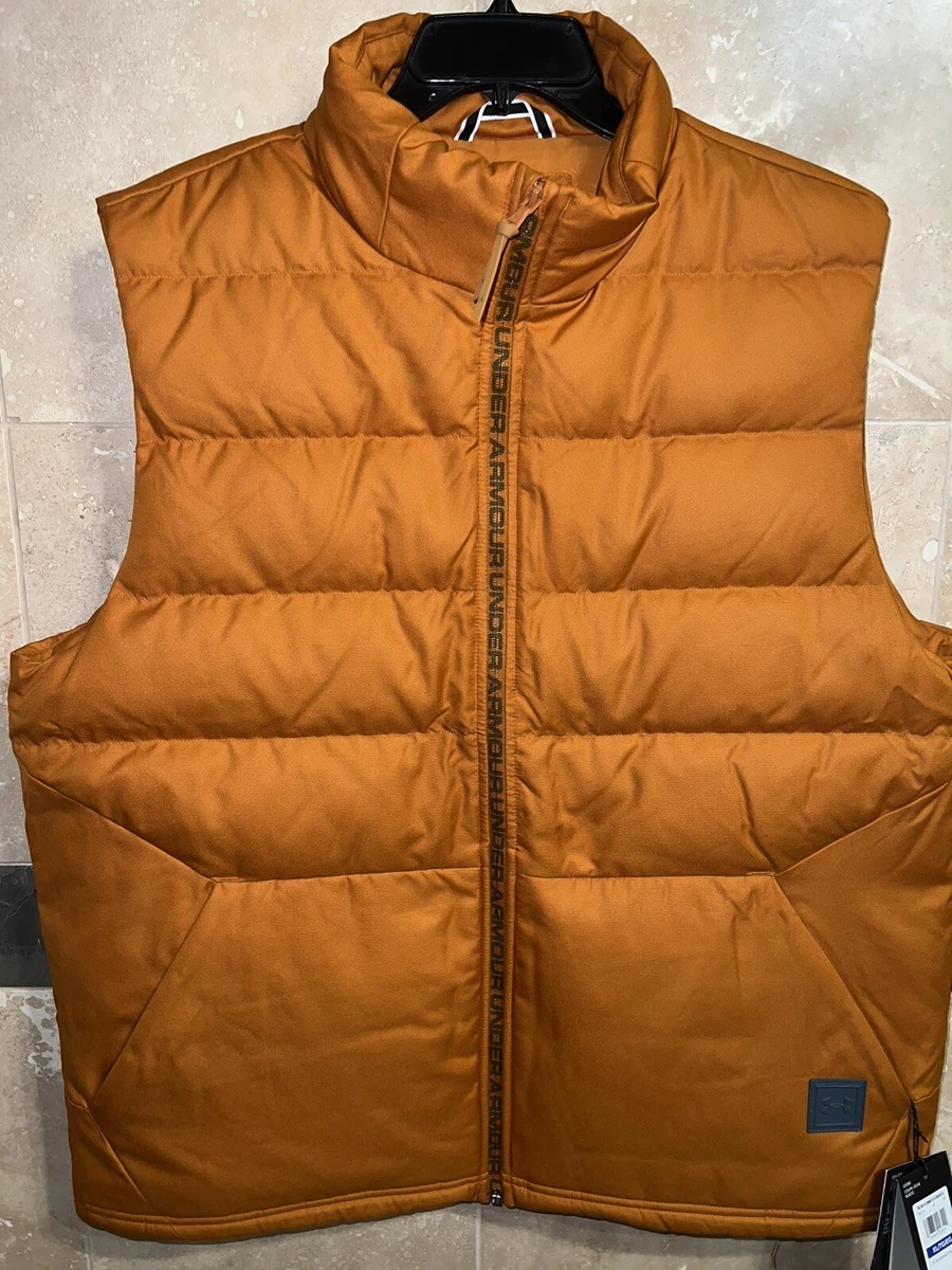 Under armour orange vest deals