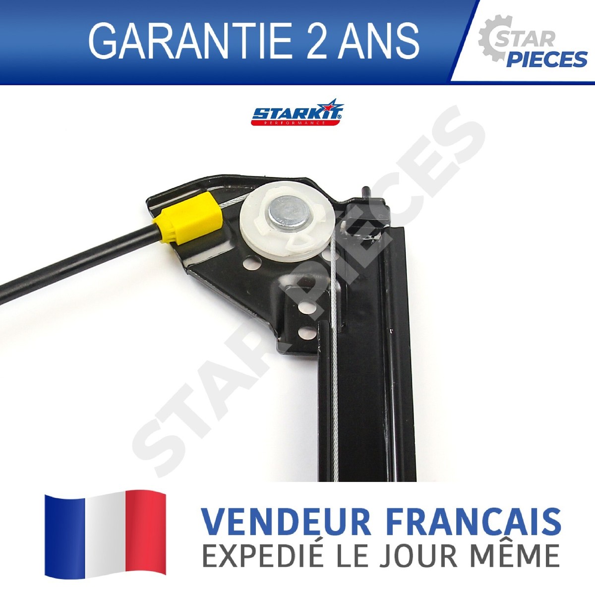 Lève-vitre électrique Avant Gauche Pour Audi A3 (8L) 5 Portes (1996-2003) - Référence 8L4837461 - Compatible Conducteur - 6