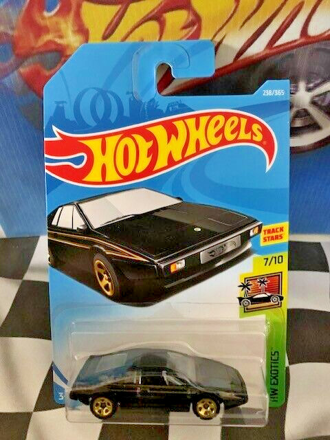 Hot Wheels 2018 HW Exotics 7/10 238 Lotus Esprit S1 BLACK 5SP