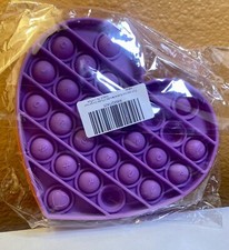 NEW 2-PACK HEART Push Pop Bubble It Sensory Fidget Toy Stress Relief Game