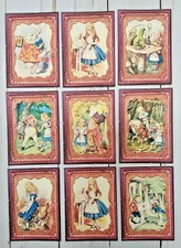 9 Alice In Wonderland Handmade Pocket Letter Cards Scrapbooks Journals Crafts