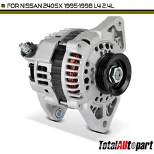 New Alternator for Nissan 240SX 1995 1996-1998 80 Amp 12 Volt CW 4-Groove Pulley