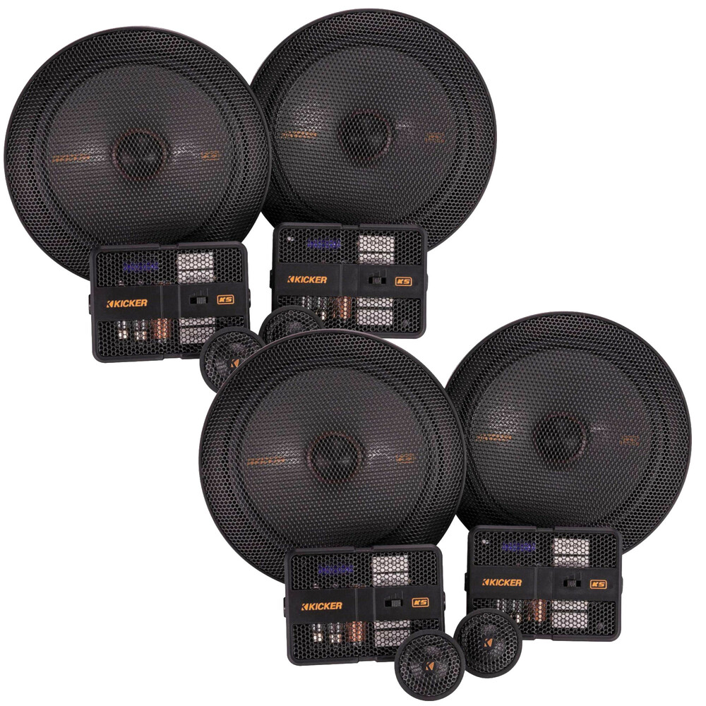 2 пары Двухполосные компонентные динамики Kicker KSS6704 мощностью 500 Вт RMS 675 2 пары 82790₽
