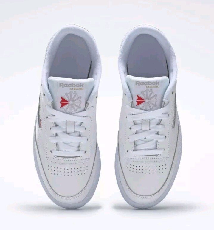 Men's Reebok Classic Leather C 85 Trainers White RRP £80 image 8